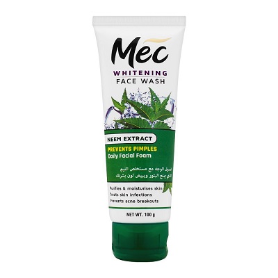 Mec Whitening Neem Extract Face Wash 100g