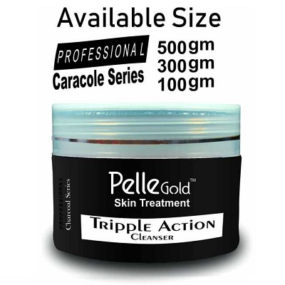 Pelle Gold Charcoal Series Triple Action Cleanser 100 gm