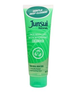 Junsui Natural Cucumber Whitening Face Wash Gel 100g