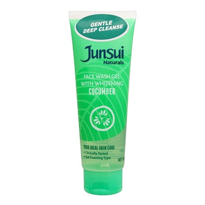 Junsui Natural Cucumber Whitening Face Wash Gel 100g
