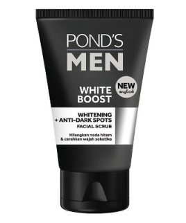 Ponds Men White Boost Whitening + Anti Dark Spot Facial Scrub 100ml