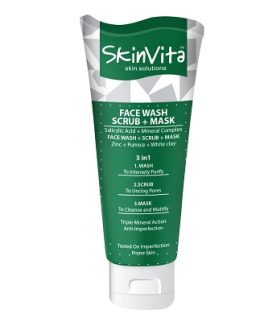 SkinVita 3 in 1 Face Wash Scrub Mask 150 ML
