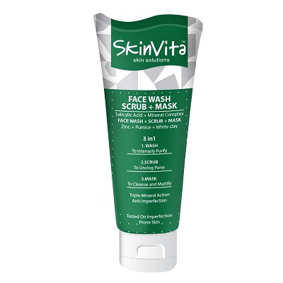 SkinVita 3 in 1 Face Wash Scrub Mask 150 ML