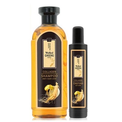 Wellice Ginseng Essence Collagen Shampoo+Conditioner