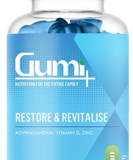 Gumi Plus Restore & Revitalise 60 Gummies (Ashwagandha, Vitamin D, Zinc) online in Pakistan On Manmohni