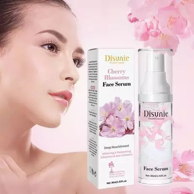 Disunie Skin Care Moisturizing Nourishing Natural Sakura Cherry Blossom Petal Whitening Serum 30ml
