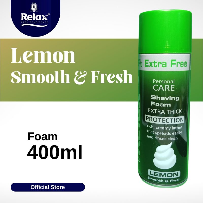 Relax Shaving Foam 400ml Lemon Extra Thick