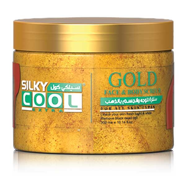 Silky Cool Face & Body Scrub Gel Gold 300ml