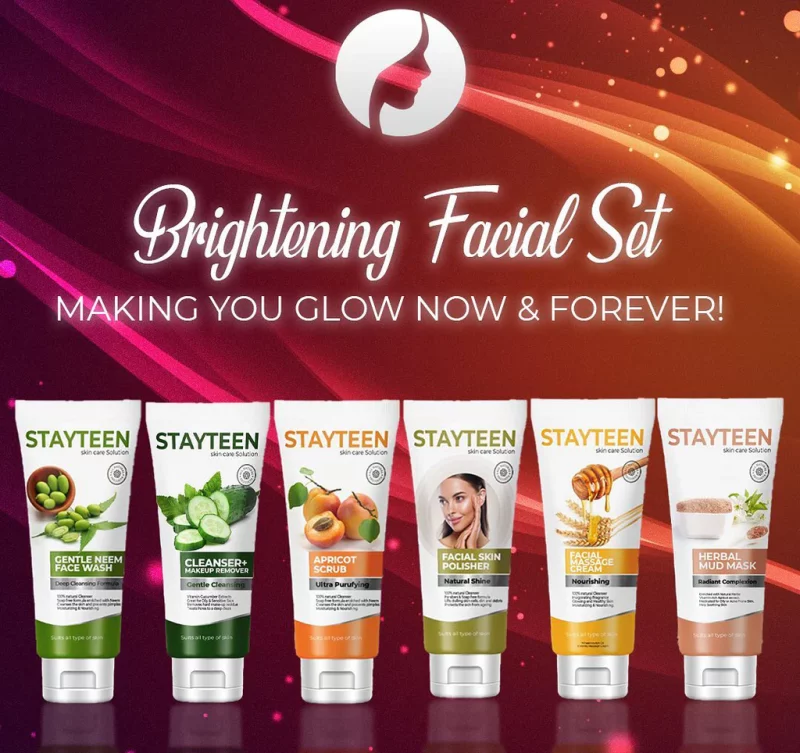 Stay teen Complete Brightening Facial Set 150 ML