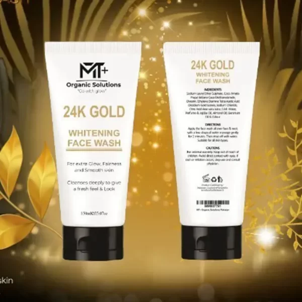 MT+ 24K Gold Whitening Face Wash (150ml) Buy Online in Pakistan on Manmohni.pk