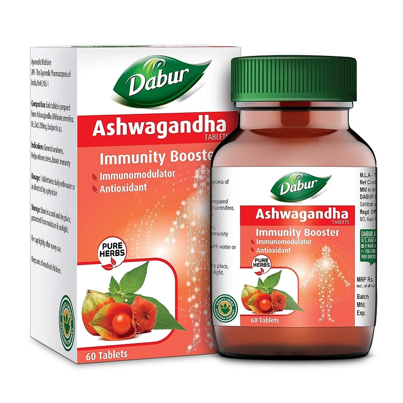 Dabur Ashwagandha General Wellness 60 Tablets Buy Online in Pakistan on Manmohni