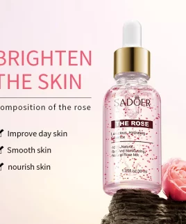 Serum with aloe vera deeply moisturizes, eliminates tightness, dryness and discomfort, relieves redness and irritation. Saturates with a complex of vitamins and nutrients, accelerates the healing process. Rose water, included in the formula of this remedy, becomes the main active ingredient. It has a rejuvenating effect, soothes irritations, removes redness and relieves signs of peeling. Moisturizing serum of Chamomile extract acts at the cellular level of the skin. Active substances enter directly into the cells, which heals the skin from the inside and transforms it from the outside: Place of Origin: Guangdong, China Brand Name: SADOER Model Number:NO.SD94846 94853 94860 Use: Face Serum: Yes Feature: Skin Revitalizer, Black Head Remover, Anti-Puffiness, Dark Circles, Moisturizer, Anti-wrinkle, Anti-aging, Whitening, Firming, Nourishing, Lightening, Blemish Clearing, Pigmentation Correctors, Exfoliator, Acne Treatment, Pore Shrinking, Anti-Allergy Skin Type: Combination, Normal, Dry, Sensitive, OILY, All skin type net content: 30ml