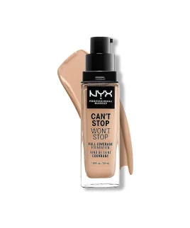 NYX Can't Stop Won't Stop Full Coverage Foundation 30ml - Nude