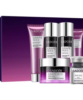 Sadoer Nine Piece set Grape Seed Enzyme Skin Care Set