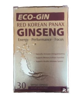 Eco-Gin Red Korean Panax Ginseng Performance Capsule Buy Online in Pakistan on Manmohni